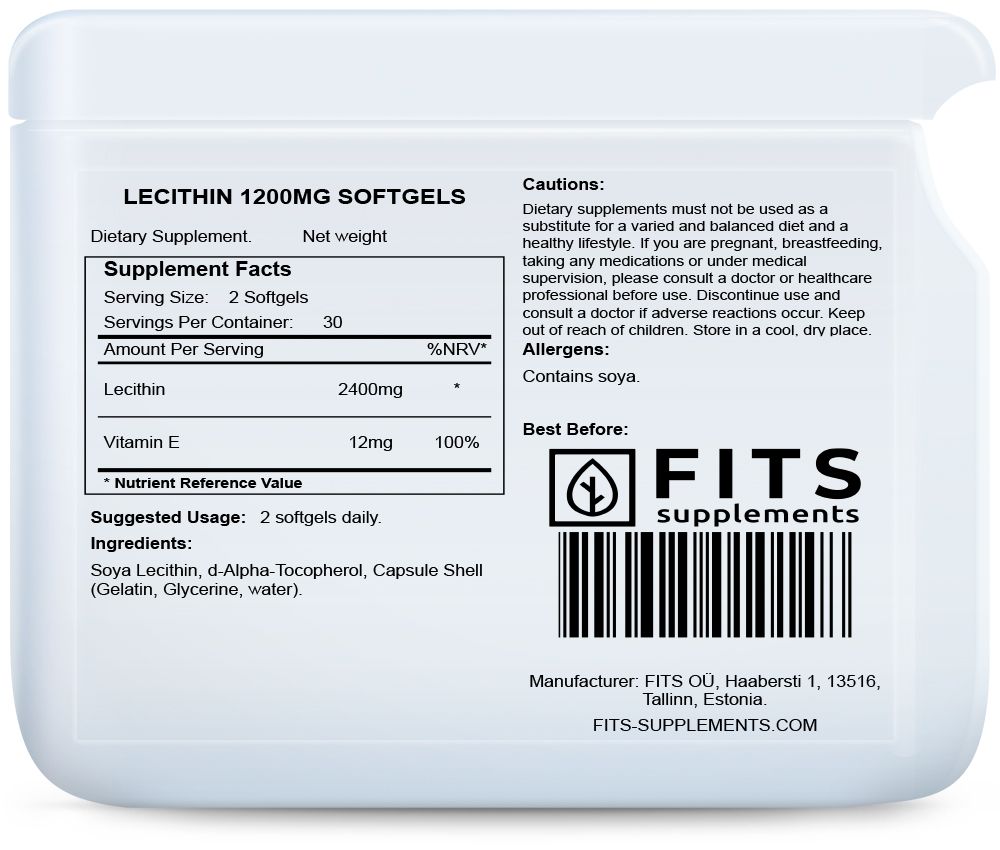 Lecitin 1200mg 60 lágy kapszula