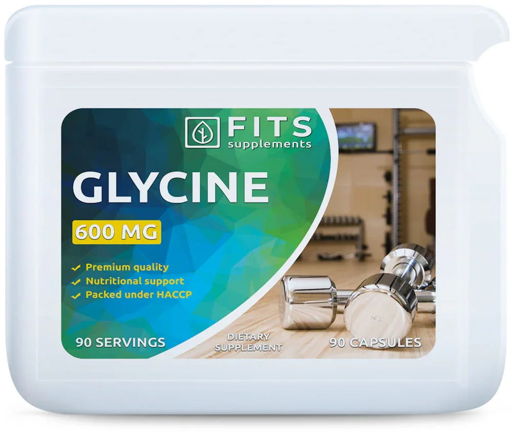 Glycine 600mg 90 capsules - FITS Dietary Supplements