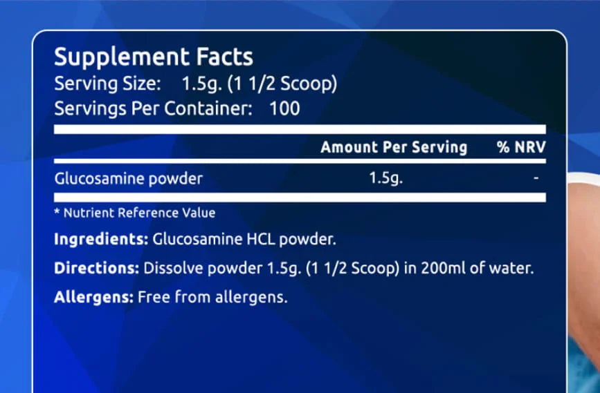 Glucosamine powder 150g - FITS Dietary Supplements