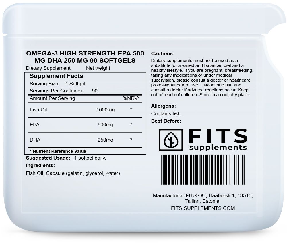 Omega-3 nagy hatású EPA 500 mg DHA 250 mg 90 lágy kapszula