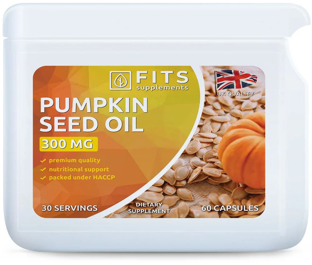 Pumpkin Seed Oil 300mg 60 capsules - FITS Dietary Supplements