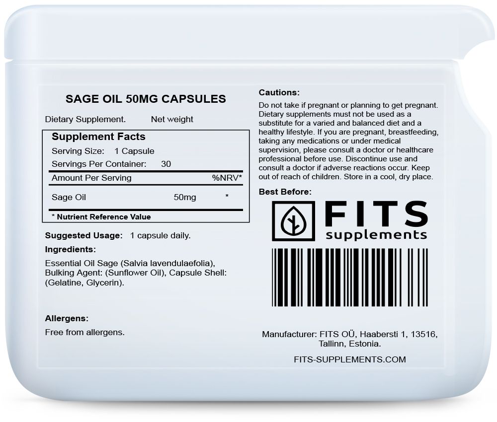 Zsályaolaj 50mg 30 kapszula