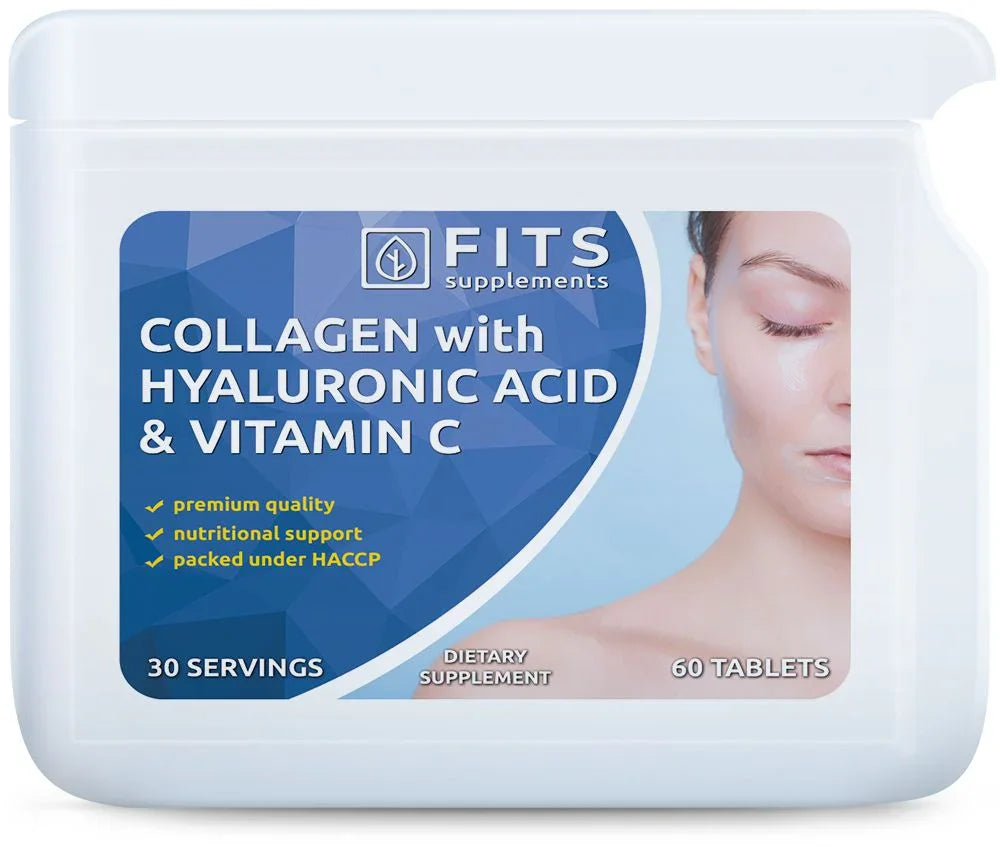 Collagen with Hyaluronic Acid and Vitamin C 60 tablets - FITS Dietary Supplements