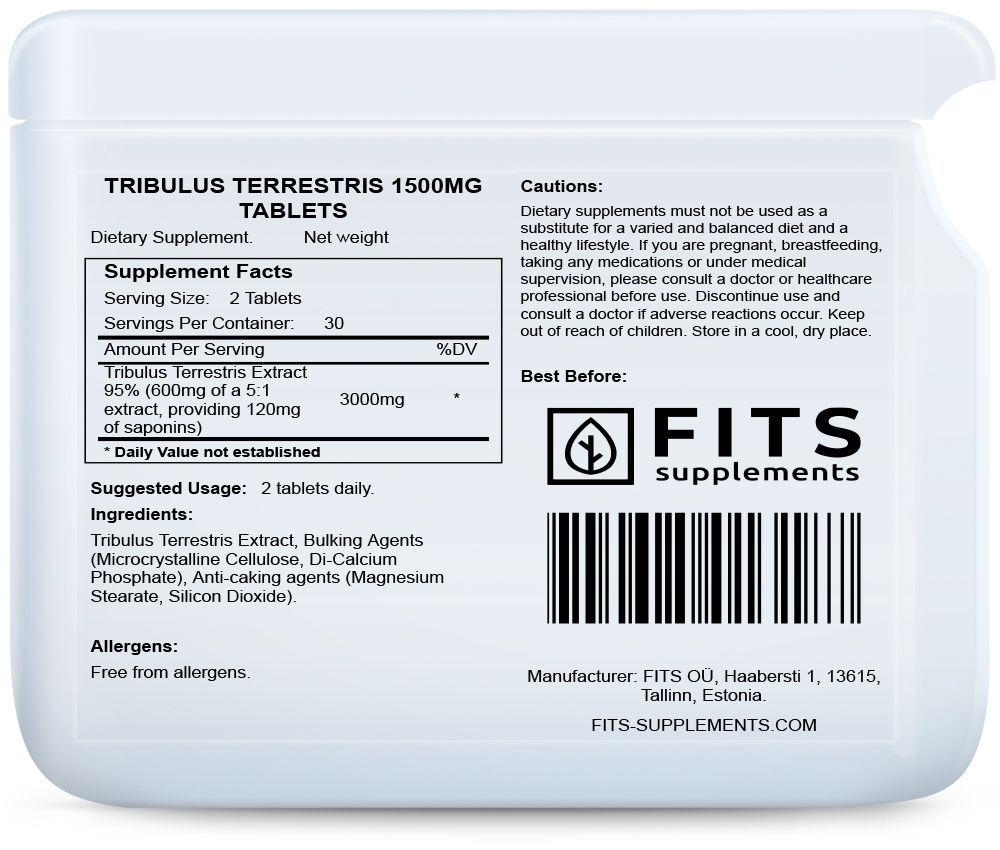 Tribulus Terrestris 1500mg 60 tabletta