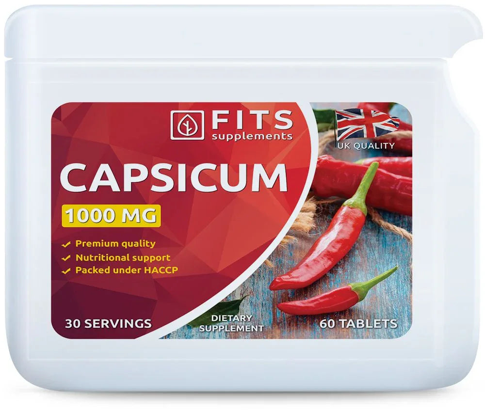 Capsicum 1000mg 60 tablets - FITS Dietary Supplements