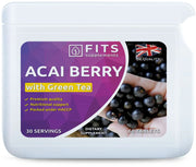 Acai Berry 2000mg and Green Tea 1350mg 60 tablets - FITS Dietary Supplements
