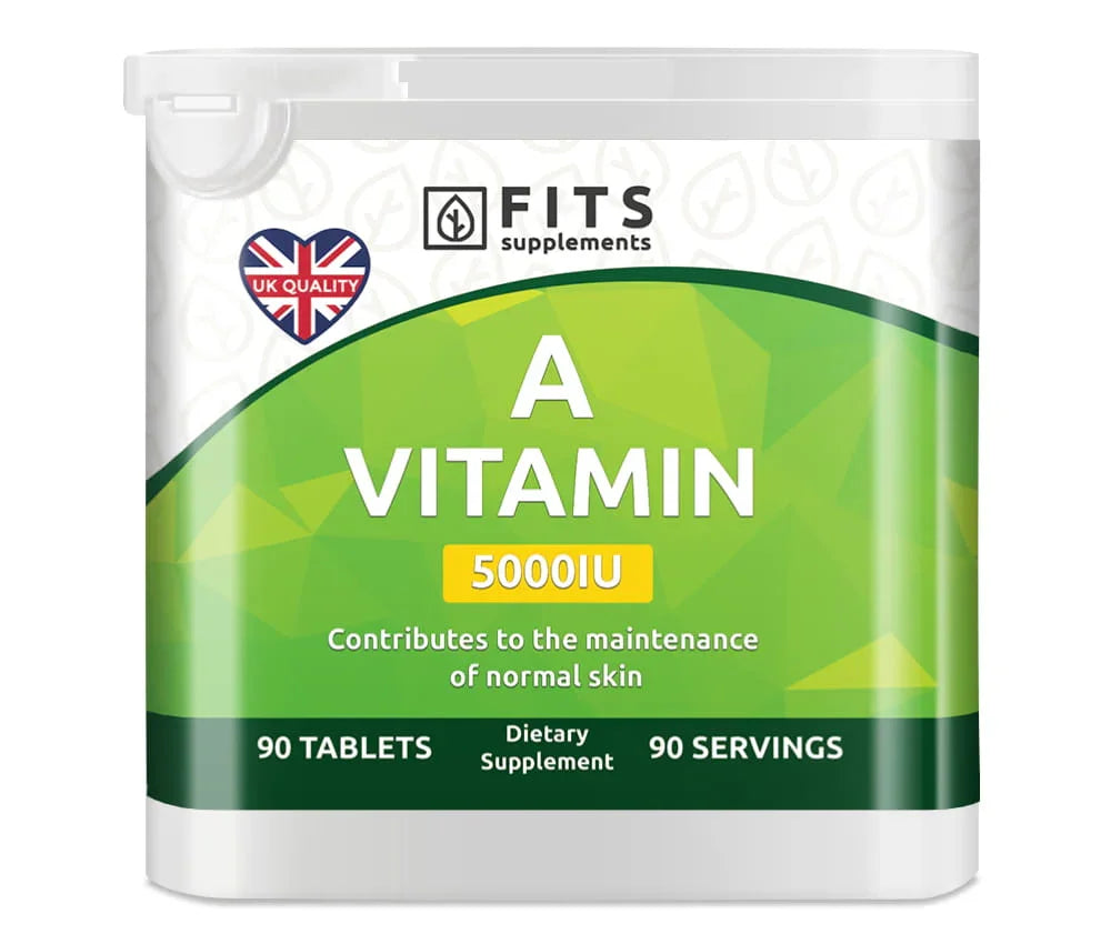 Vitamin A 5000IU 90 tablets - FITS Dietary Supplements