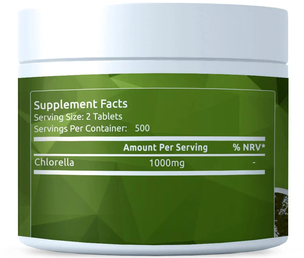 Chlorella BIO 500mg 1000 tablets - FITS Dietary Supplements