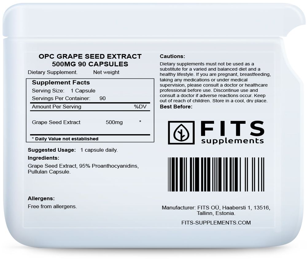 OPC szőlőmag kivonat 500mg 90 kapszula