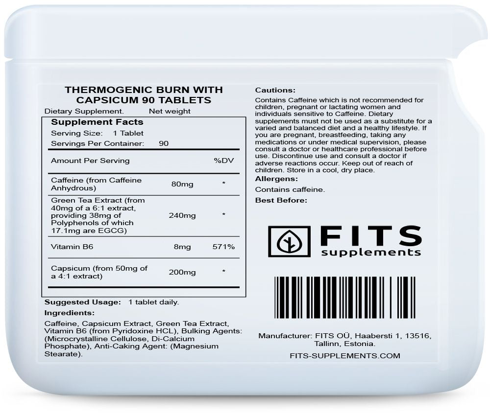 Termogén zsírégető kapszaicinnel 90 tabletta