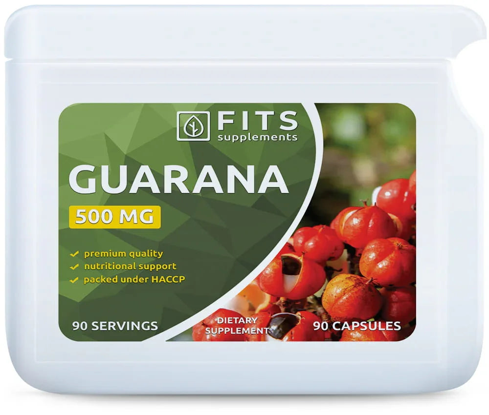 Guarana 500mg 90 capsules - FITS Dietary Supplements