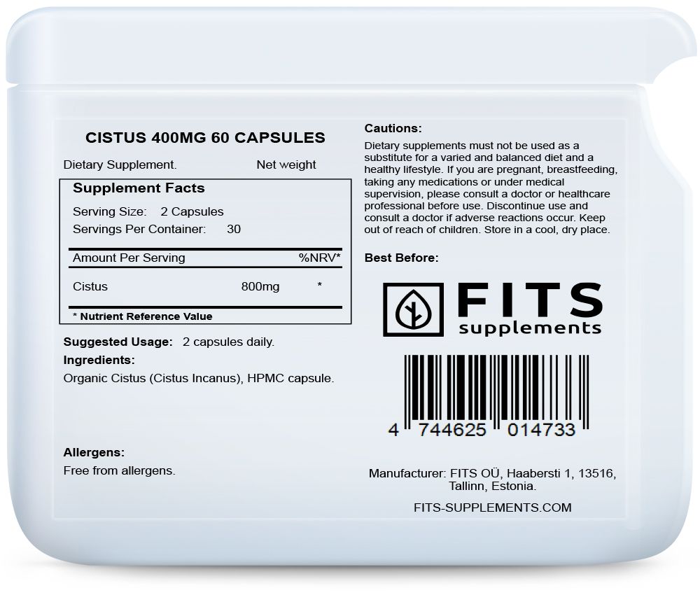 Cistus 400mg 60 kapszula