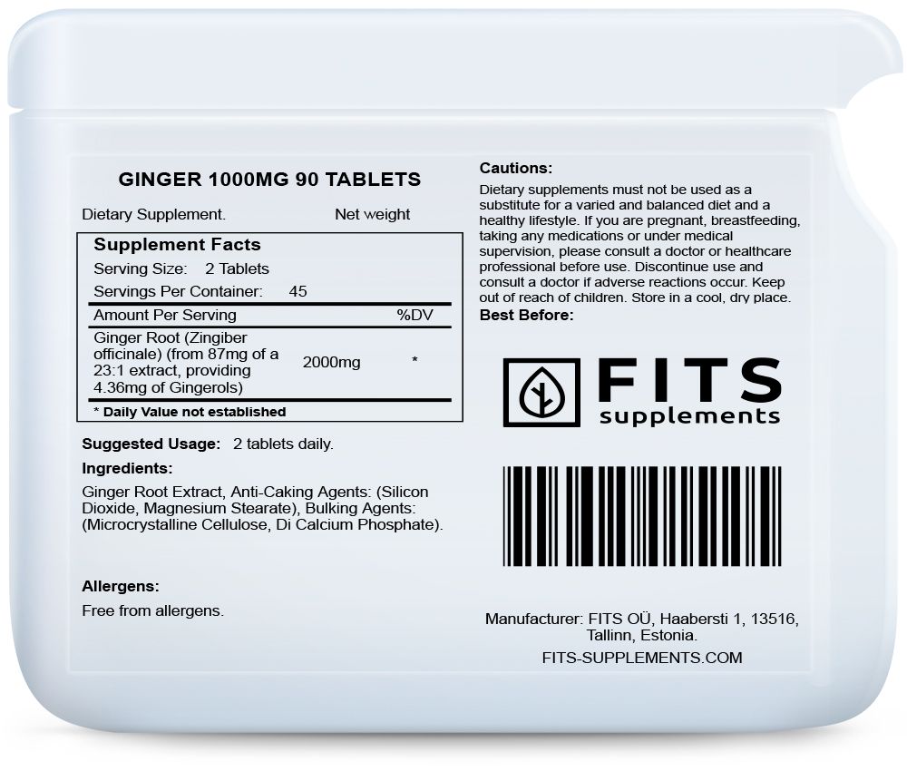 Gyömbér 1000mg 90 tabletta