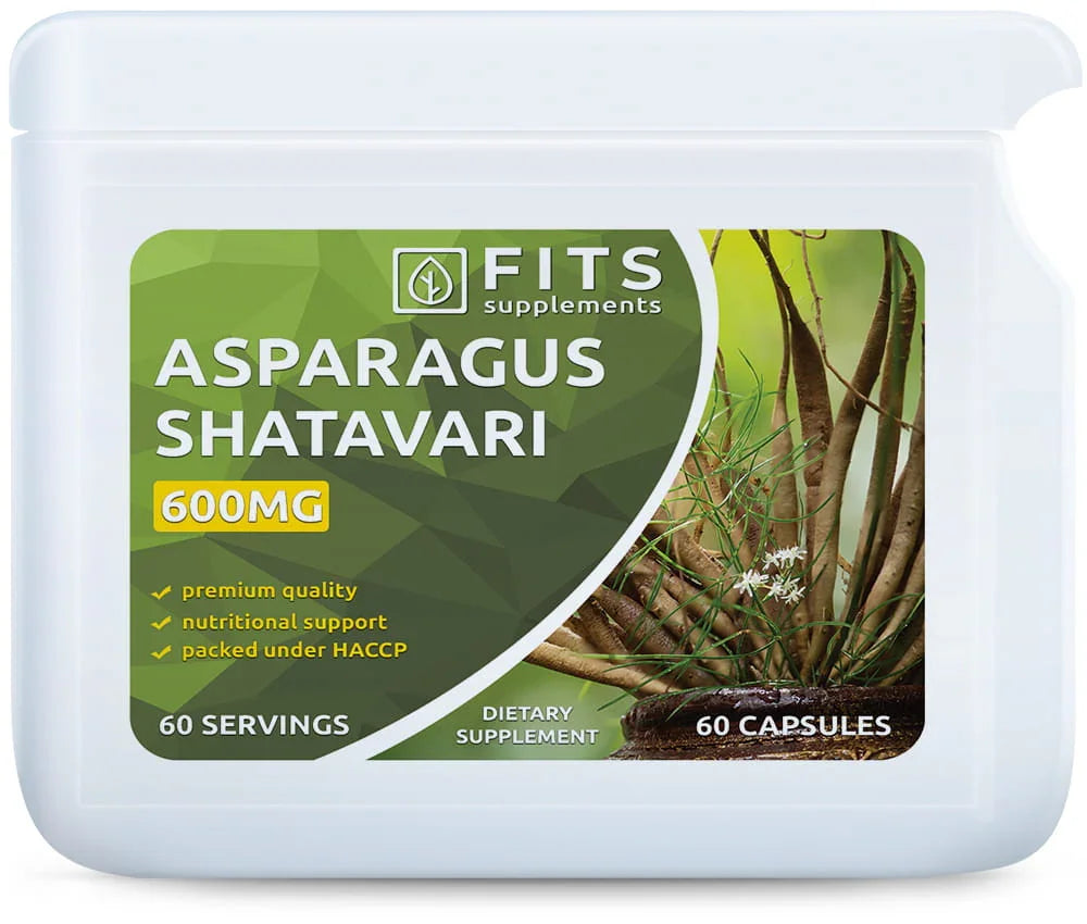 Asparagus (Shatavari) 600mg 60 capsules - FITS Dietary Supplements