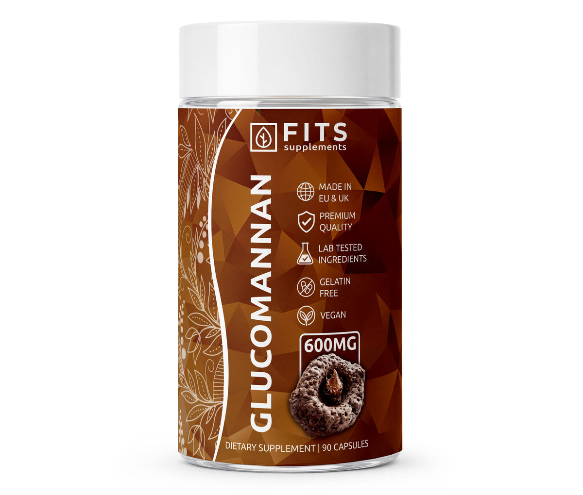 Glukomannán Konjac Erős 600mg 90 kapszula