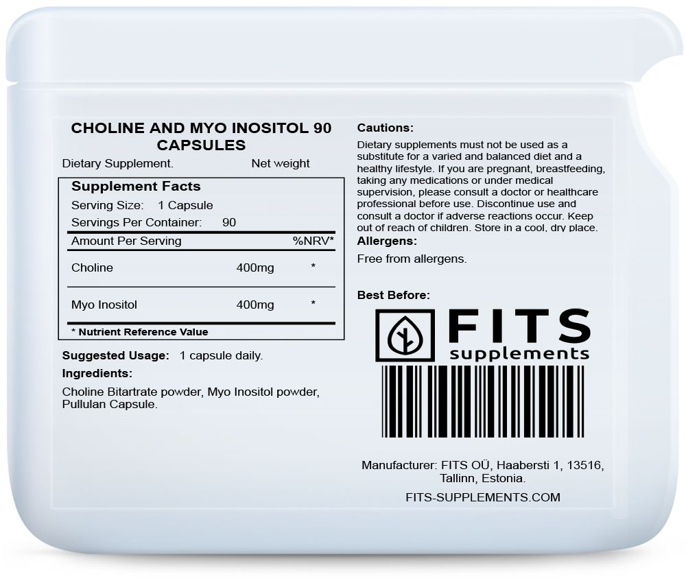 Choline and Myo Inositol 90 capsules