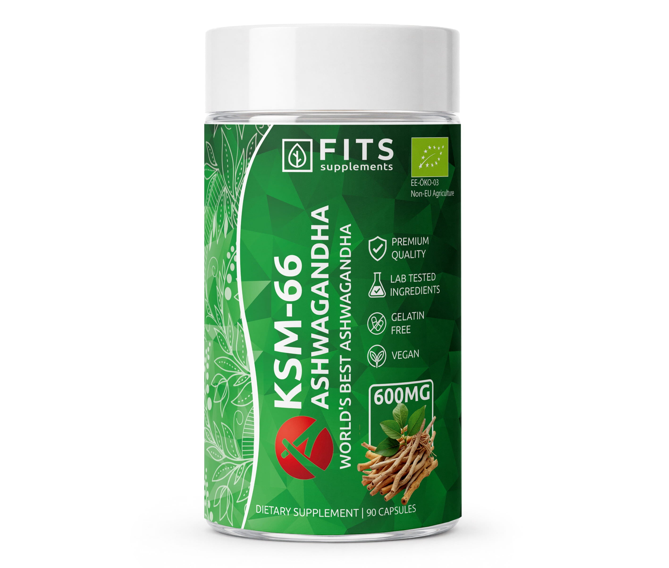 Organikus KSM-66 Ashwagandha 600mg 90 kapszula