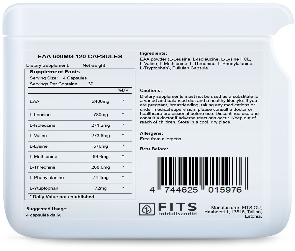 EAA 600mg 120 kapszula