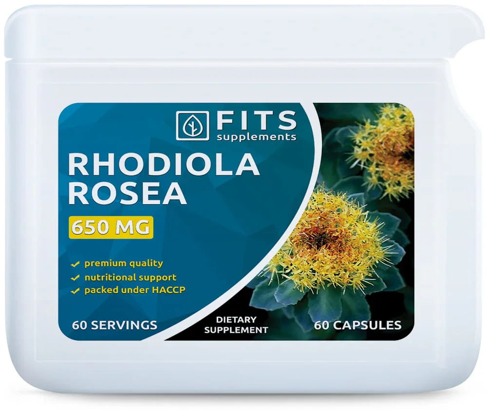 Rhodiola Rosea 650mg 60 capsules - FITS Dietary Supplements