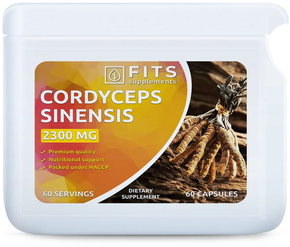 Cordyceps Sinensis Strong 2300mg 60 capsules - FITS Dietary Supplements