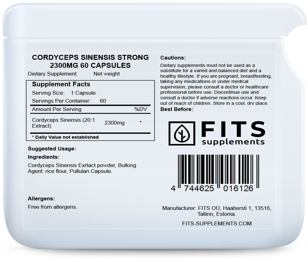 Cordyceps Sinensis Erős 2300mg 60 kapszula