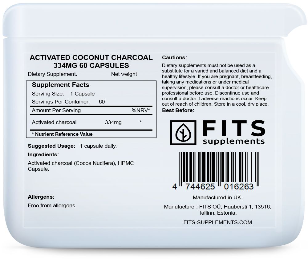 Aktivált kókusz szén 334mg 60 kapszula