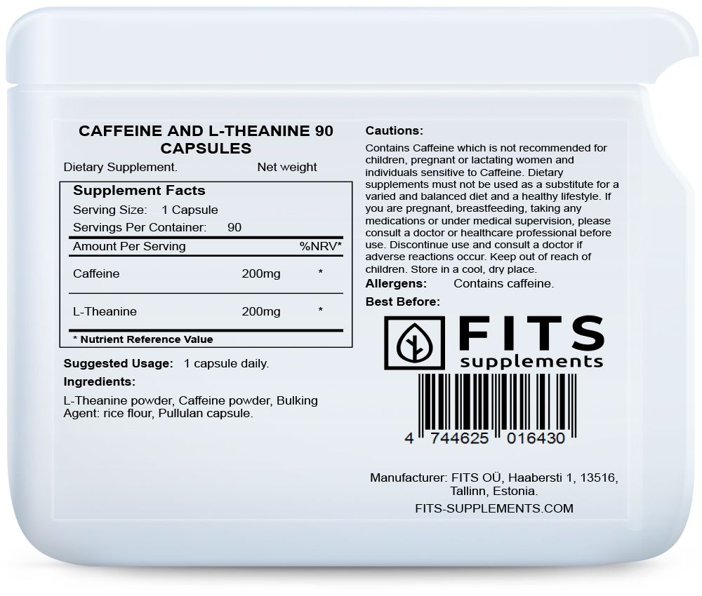Koffein és L-Theanin 90 kapszula