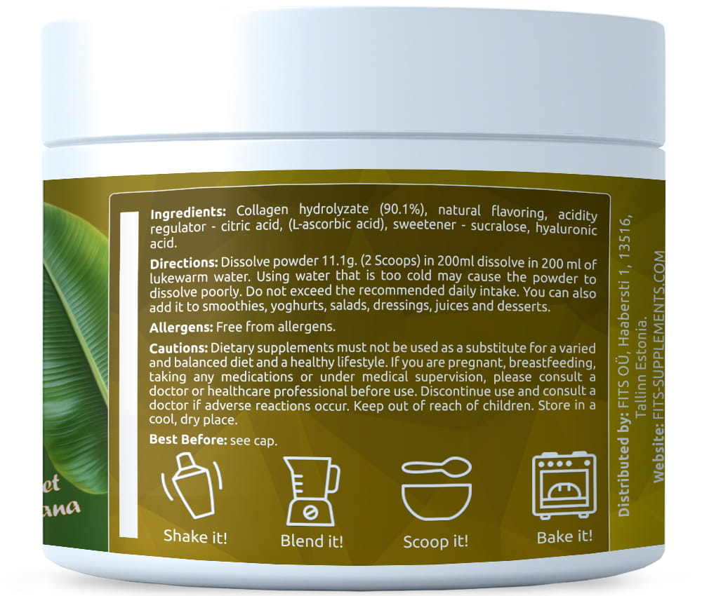 Prémium Kollagén Édes Banán 325g por