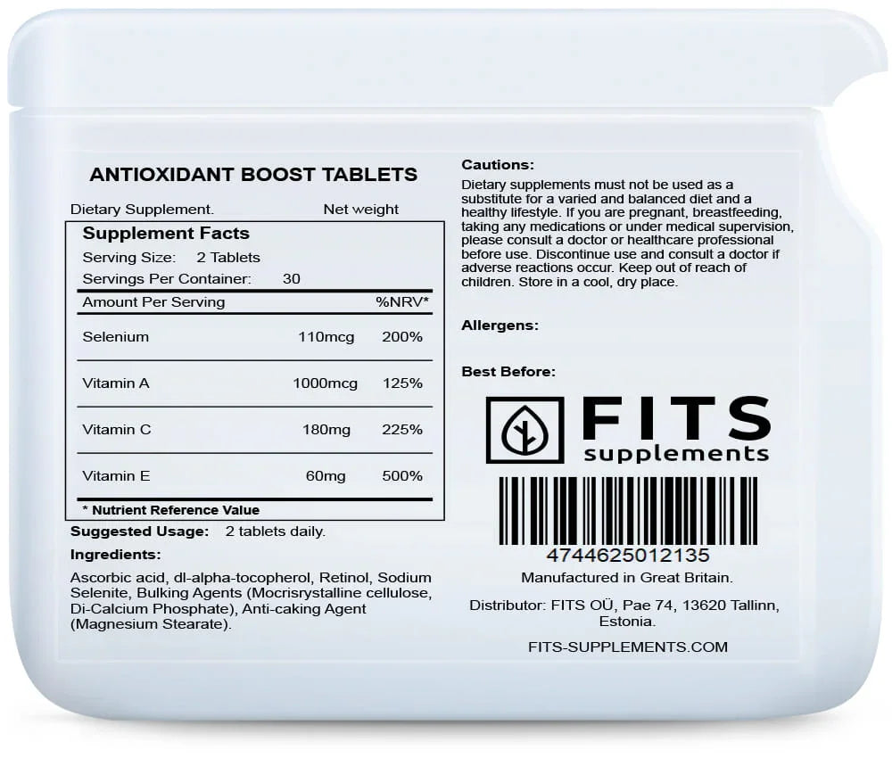 Antioxidant Boost 60 tablets - FITS Dietary Supplements