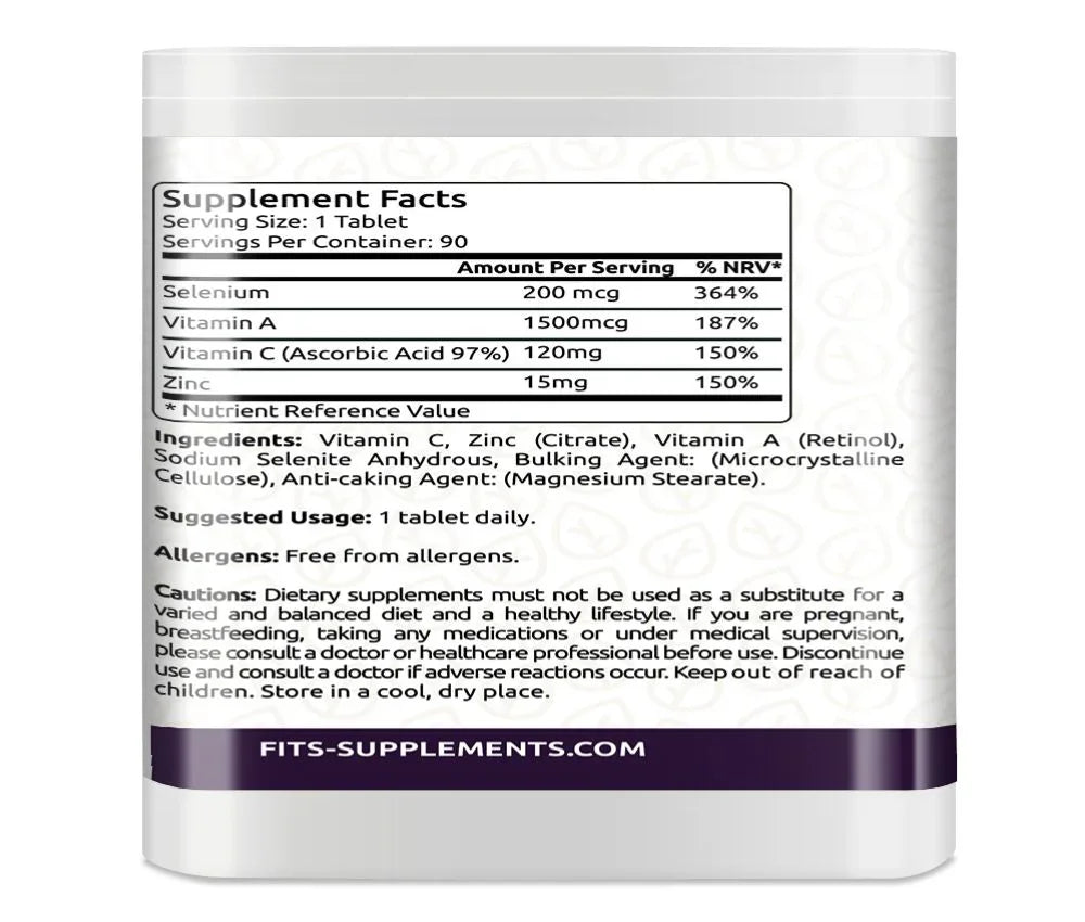 Immune System Boost 90 tablets - FITS Dietary Supplements